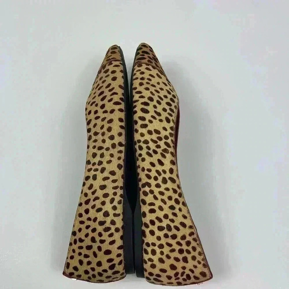 BIRDIES The Goldfinch Faux Animal Hair Cheetah Womens 6 Nonslip Sandal Pointed - Picture 14 of 14